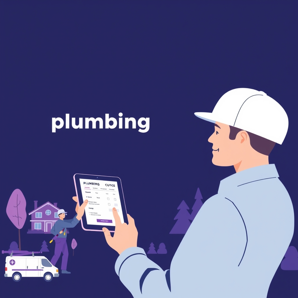 Customer reviewing a digital plumbing quote on a tablet